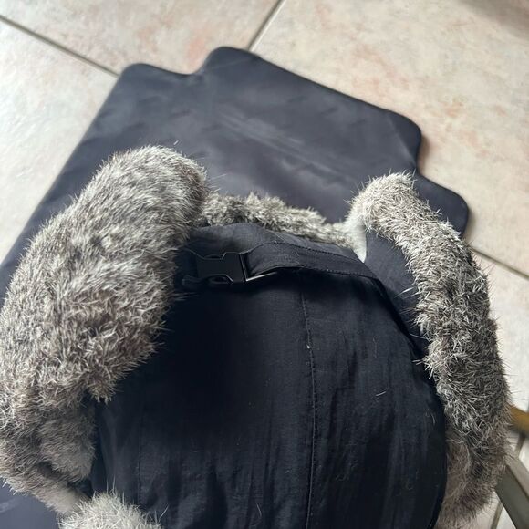 REAL RABBIT FUR HAT skully cap rare head piece accessory beanie scarf unisex - Picture 5 of 13